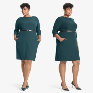 MM Lafleur The Etsuko Dress Green Size +1